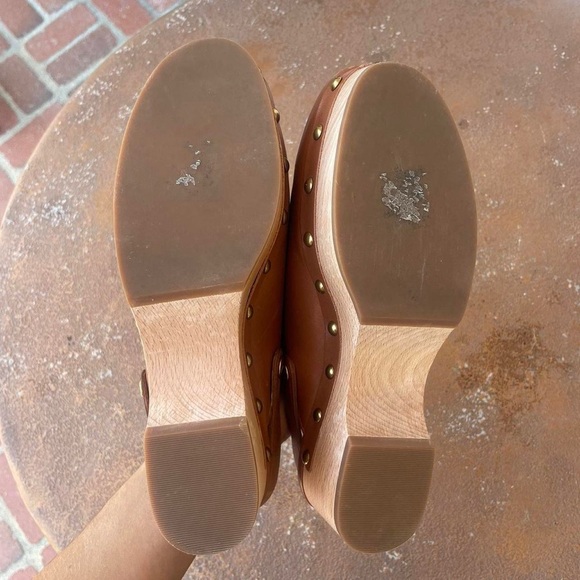 J.crew leather Convertible leather clogs in tan sz 6.5 / 50mm heel - Picture 8 of 8